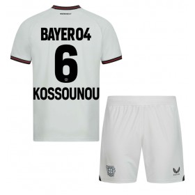 Bayer Leverkusen Odilon Kossounou #6 Auswärtstrikot 2023-24 Kurzarm (+ kurze hosen)